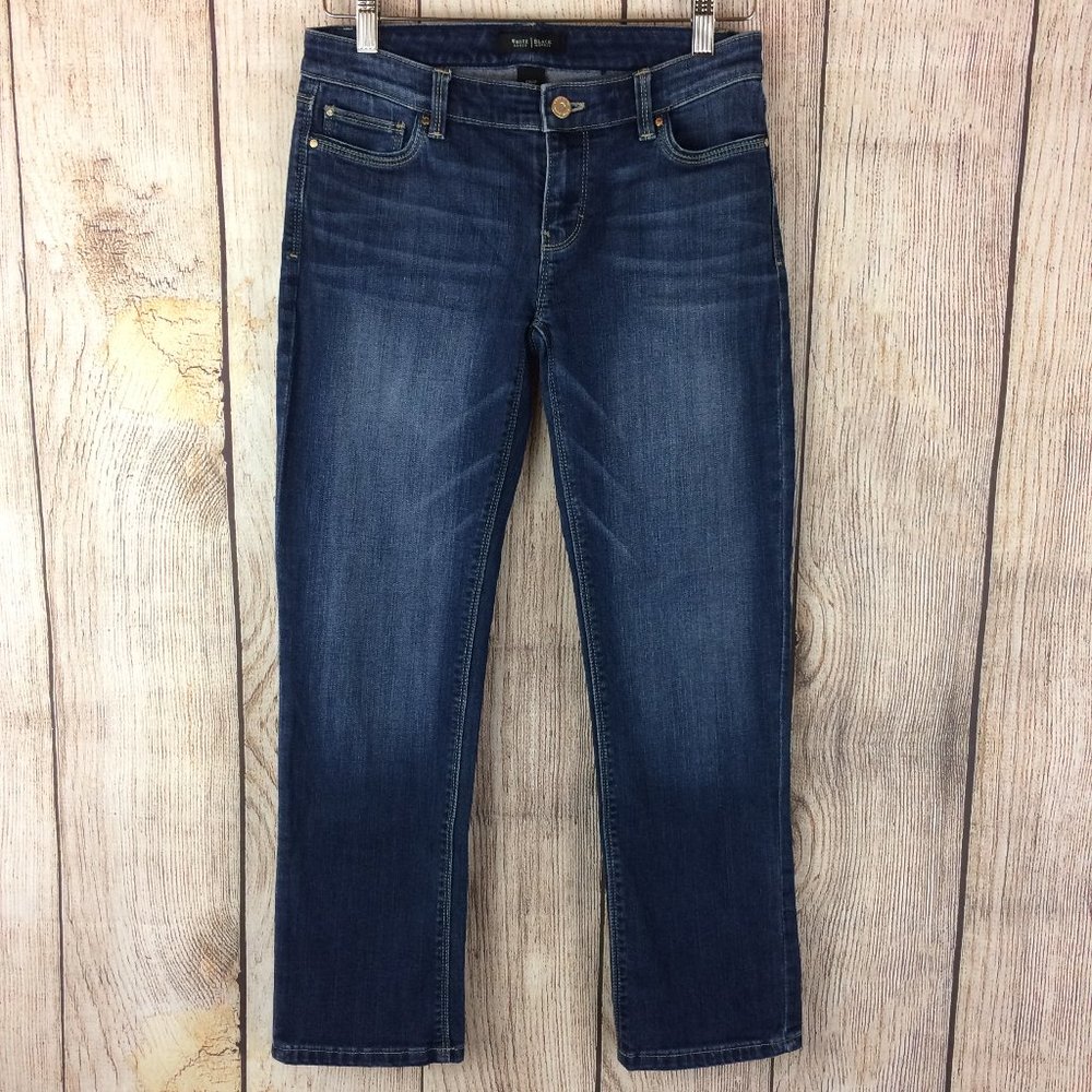 COPY - WHBM Crop Leg Stretch Denim Blue Jeans Sz 2